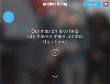 Tablet Screenshot of pocketliving.com